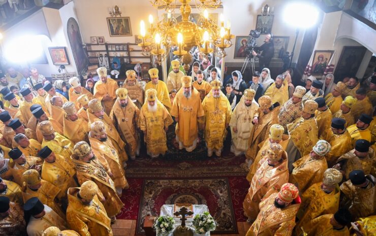Блаженнійший Митрополит Епіфаній очолив Божественну літургію у Свято-Георгіївському монастирі на Козацьких могилах
